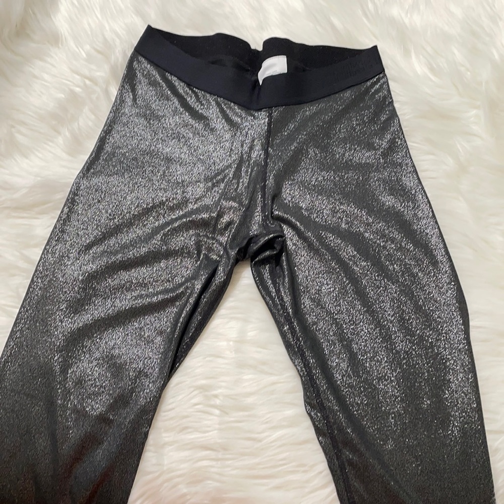 Nike Silver Glitter Leggings